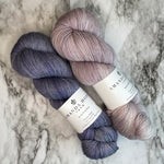 Way Leads on to Way MKAL Duo - Mauve Ice + Lavender Smoke,  Aussie Extra Fine Fingering