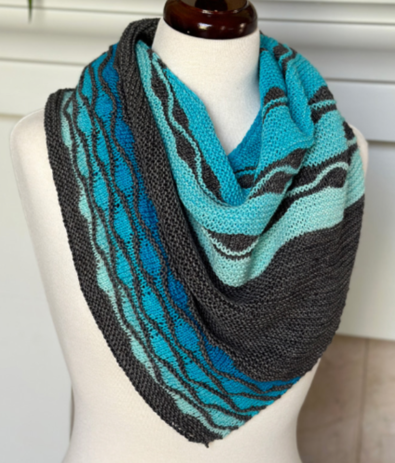 Islands in the Stream Shawl by Paper Daisy Creations (Lisa K Ross)
