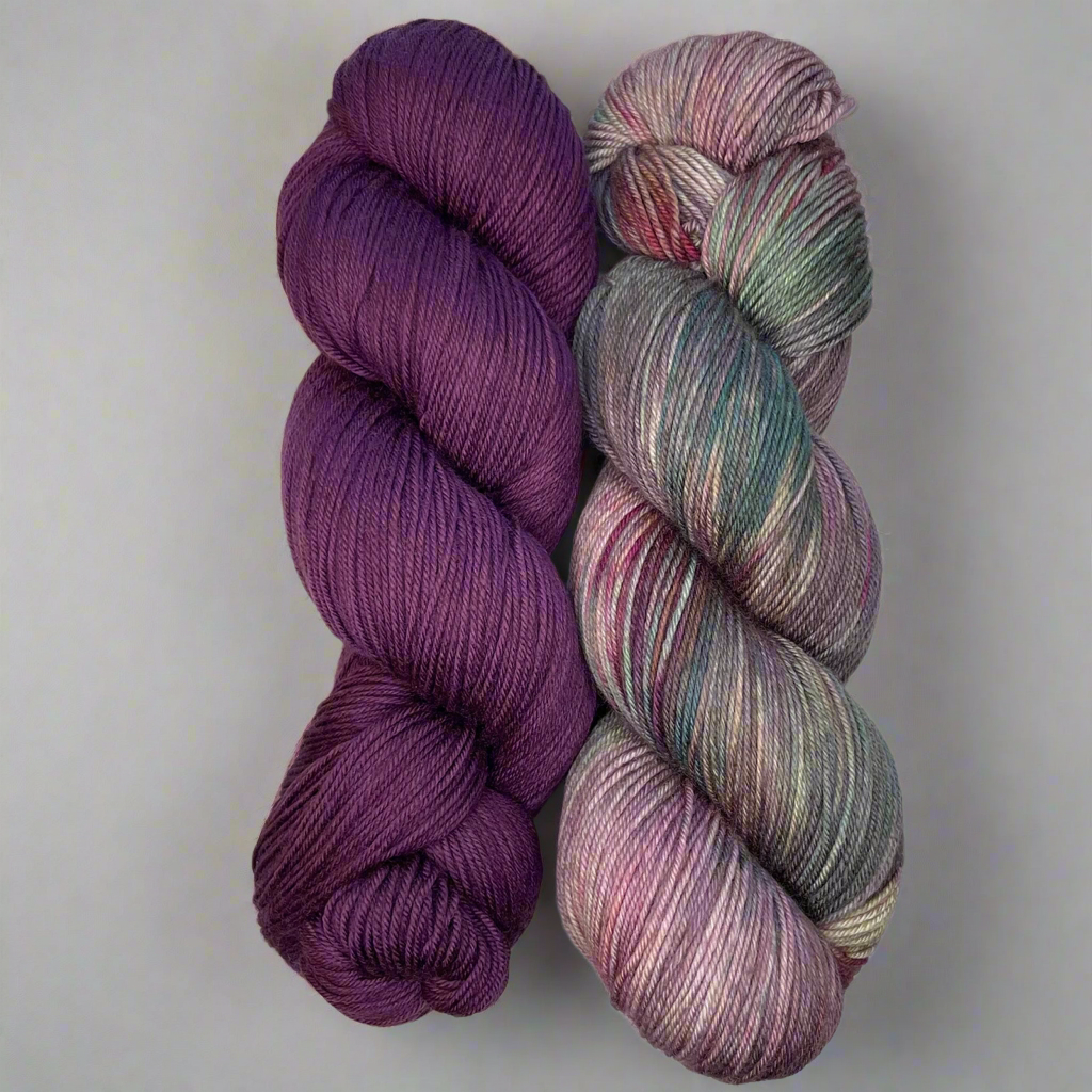 Aurora & Claret Duo, Aussie Extra Fine Fingering