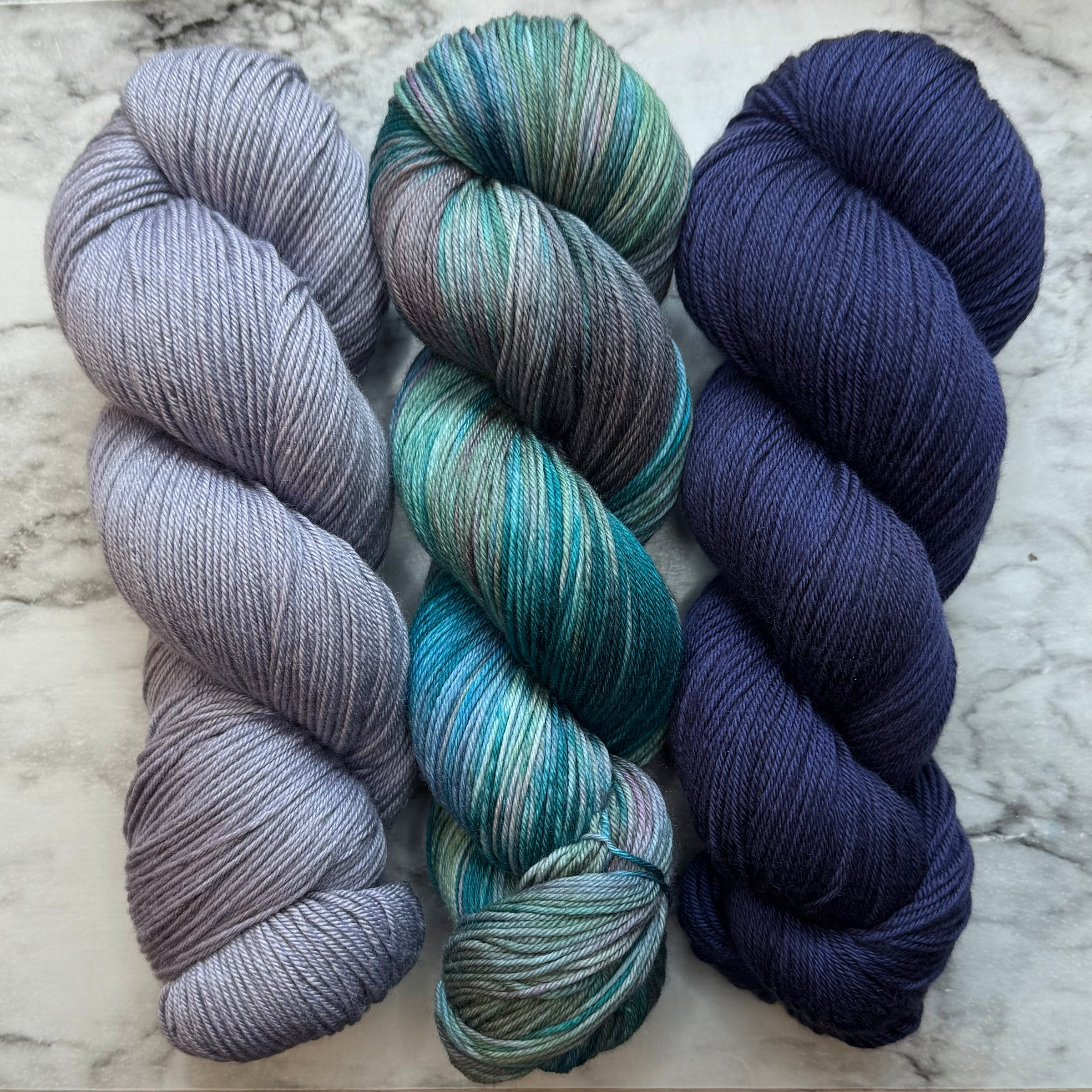 Mermaid Trio OOAK, Aussie Extra Fine Fingering
