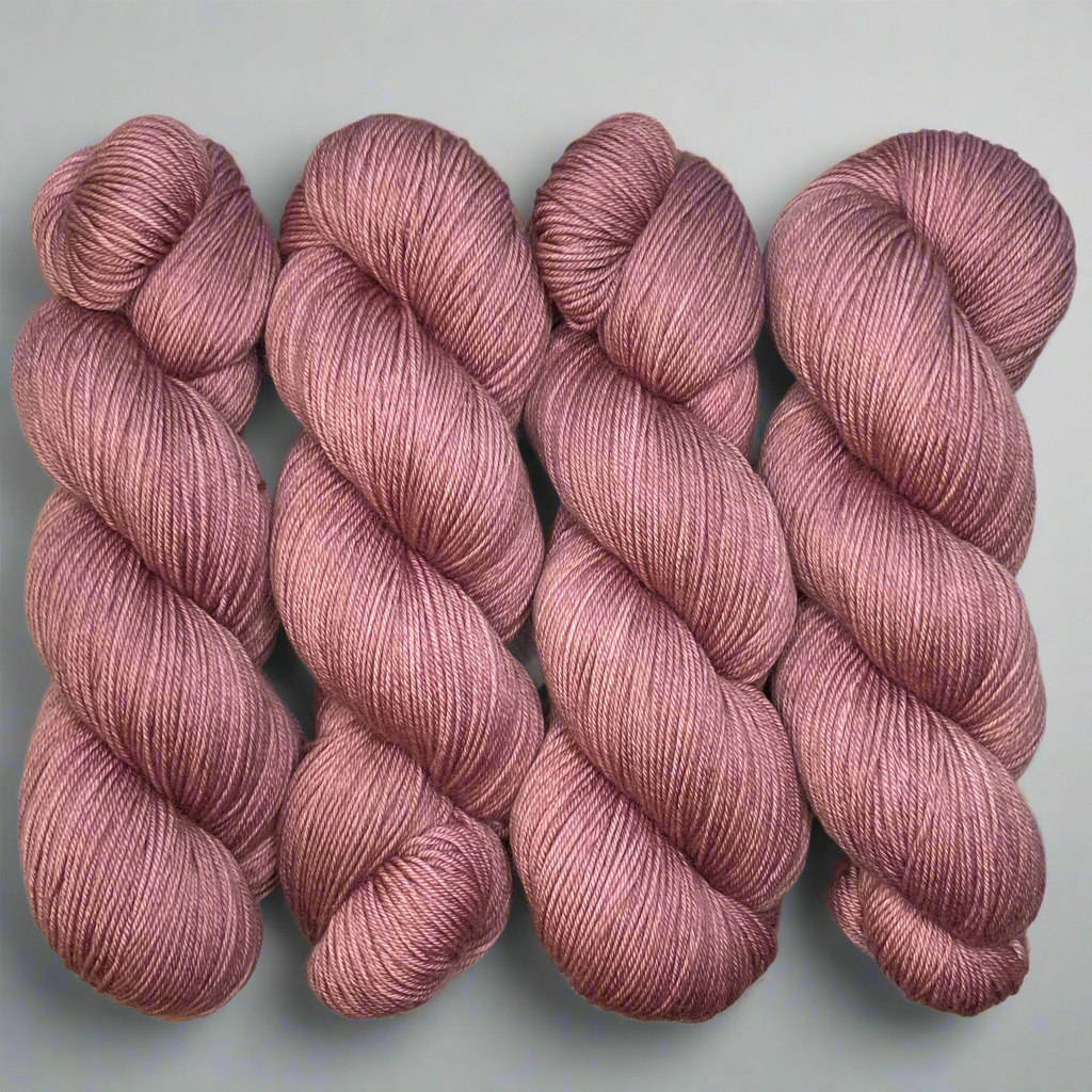 Plum Mauve on Aussie Extra Fine Fingering