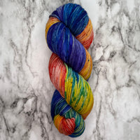 Rainbow OOAK, Aussie Extra Fine DK with Nylon