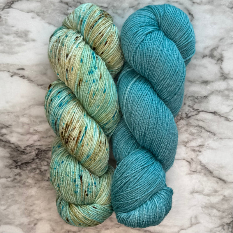 Tiffany & Teal Zeal Duo in Aussie Extra Fine Fingering