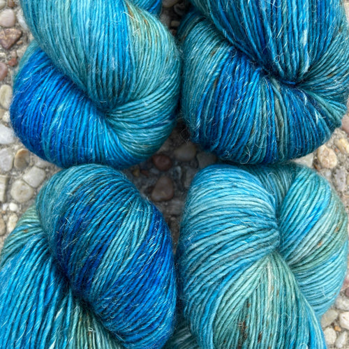 Deep Sea, Merino Linen Fingering Weight