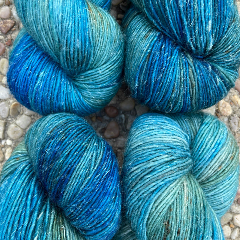 Deep Sea, Merino Linen Fingering Weight