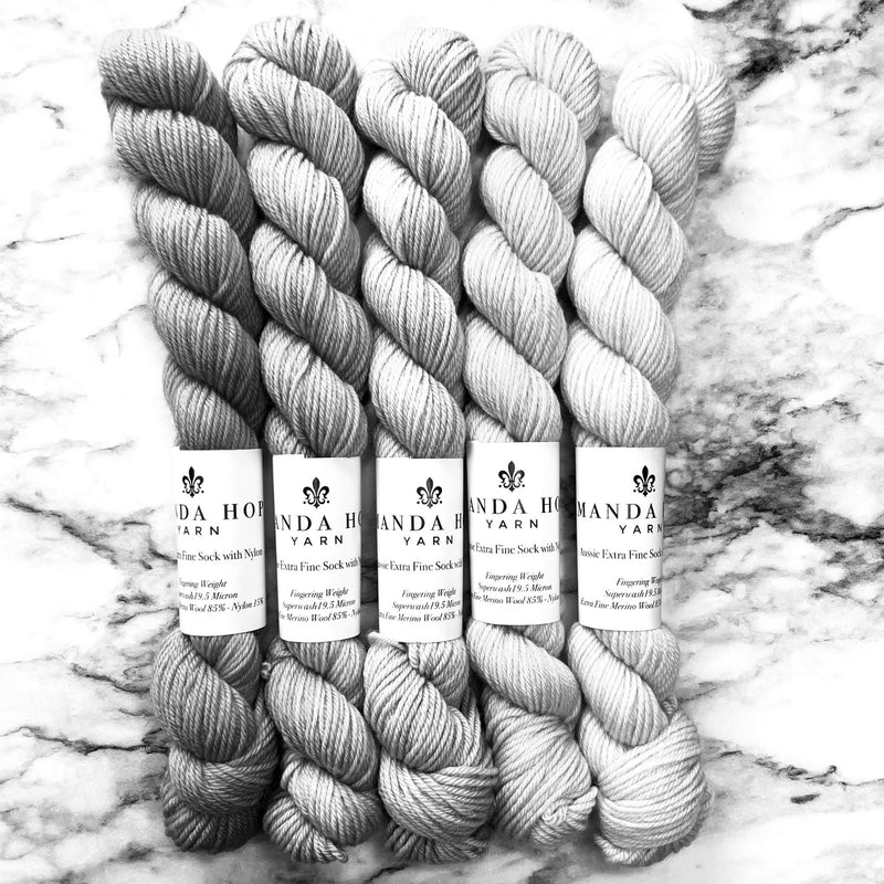 Confections Set (Five 20 gram skeins) Aussie Extra Fine Sock with Nylon