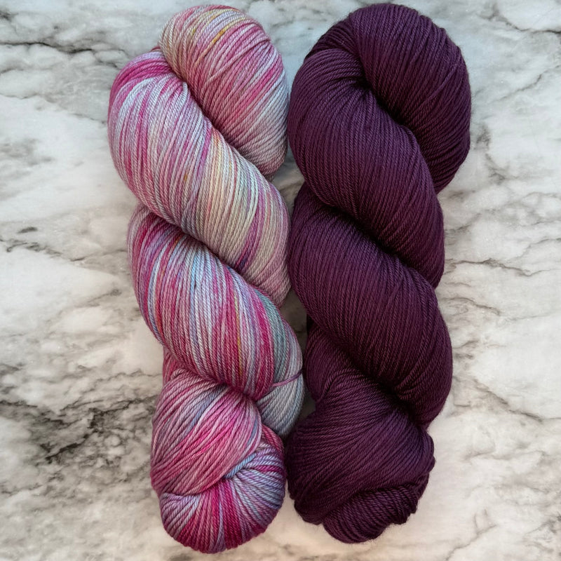 Marie Antoinette & Claret Duo, Aussie Extra Fine Fingering