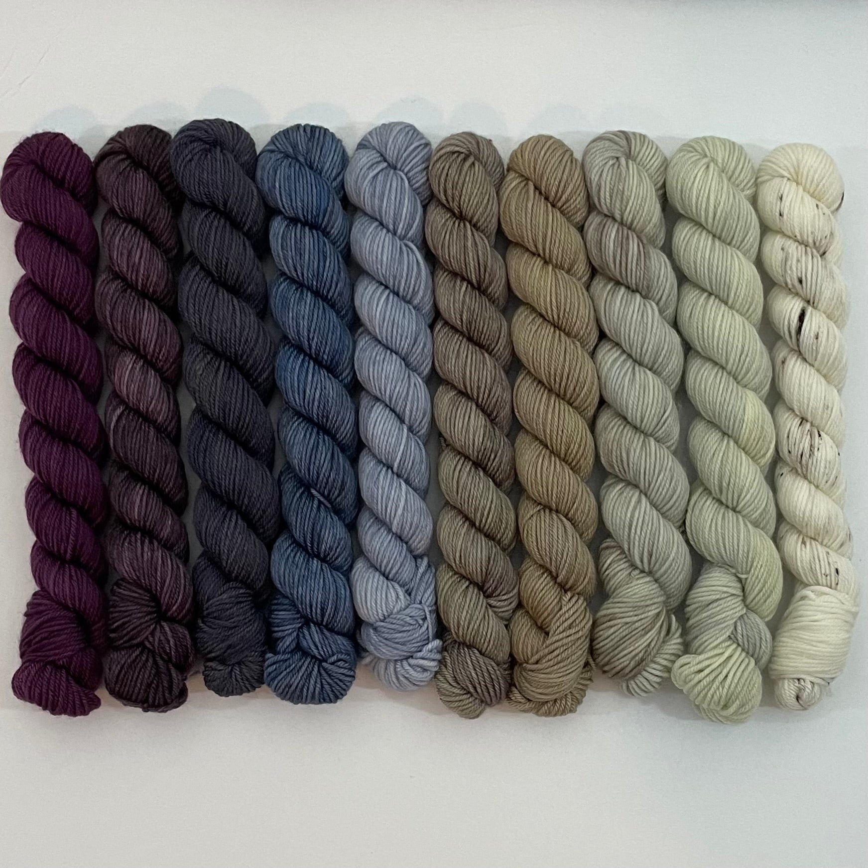 Ten Skein Mini Set 2466+ Stitch Marker, Aussie Extra Fine Sock with Nylon