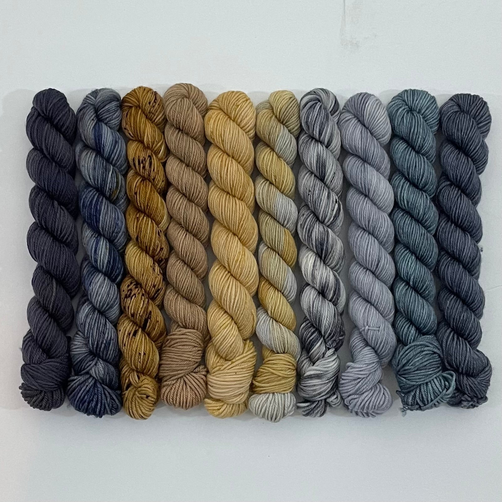 Ten Skein Mini Set 2468 + Stitch Marker, Aussie Extra Fine Sock with Nylon