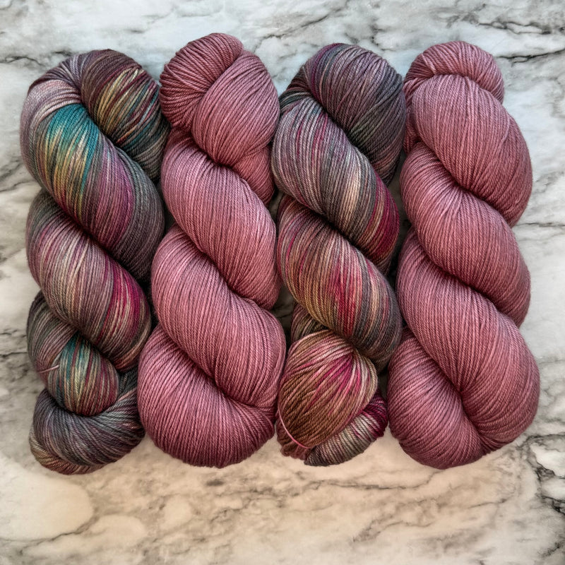 Aurora & Plum Mauve, Aussie Extra Fine Fingering