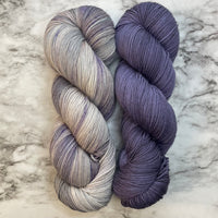 Lilac & Hidcote Lavender Duo, Aussie Extra Fine Fingering