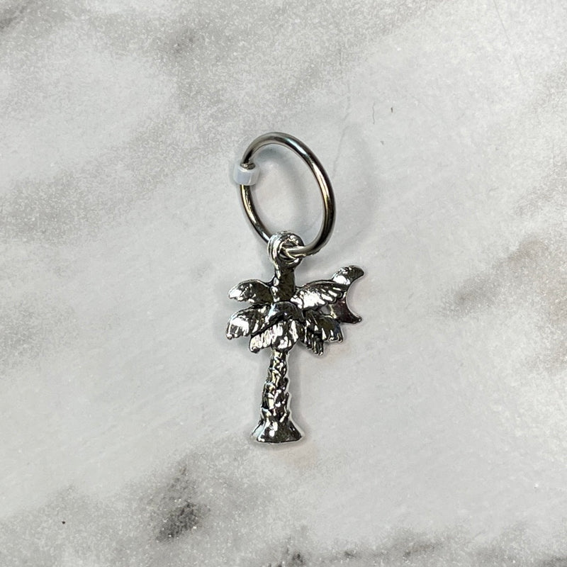 Palm Tree & Moon Stitch Marker