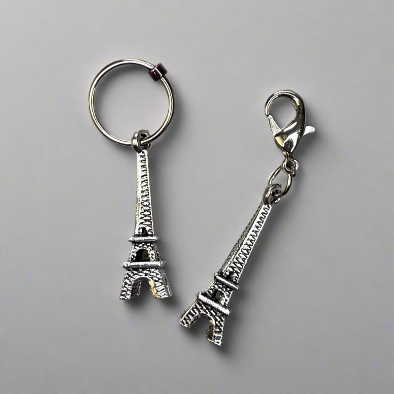 Eiffel Tower Stitch Markers and Progress Keepers