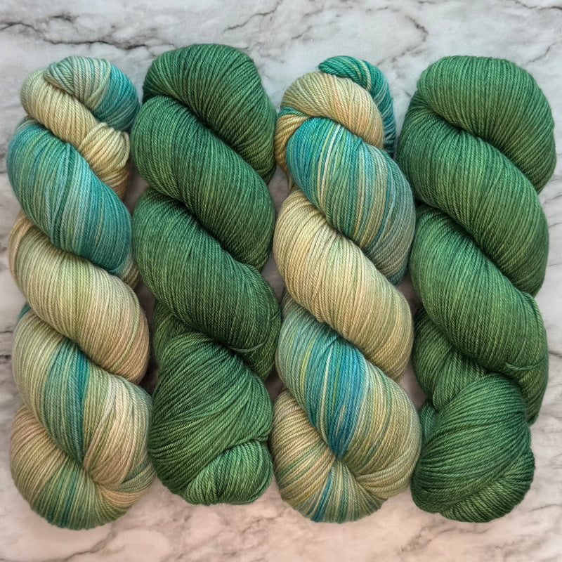 Atomic & Birch Tree Duo in Aussie Extra Fine Fingering