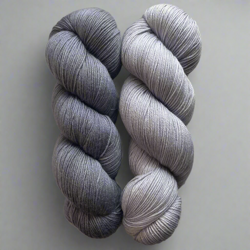 Lavender Blue & French Lavender Duo, Aussie Extra Fine Fingering