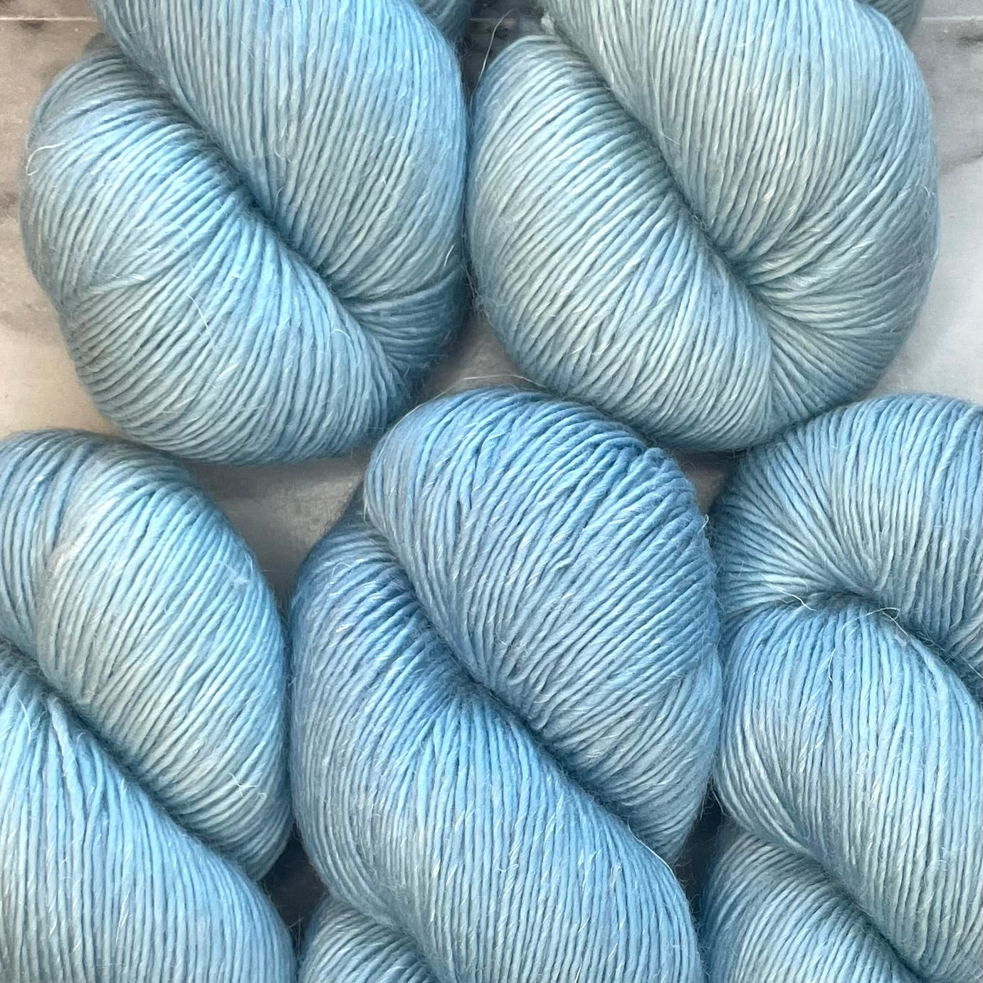 Buxton Blue, Merino Linen Fingering Weight