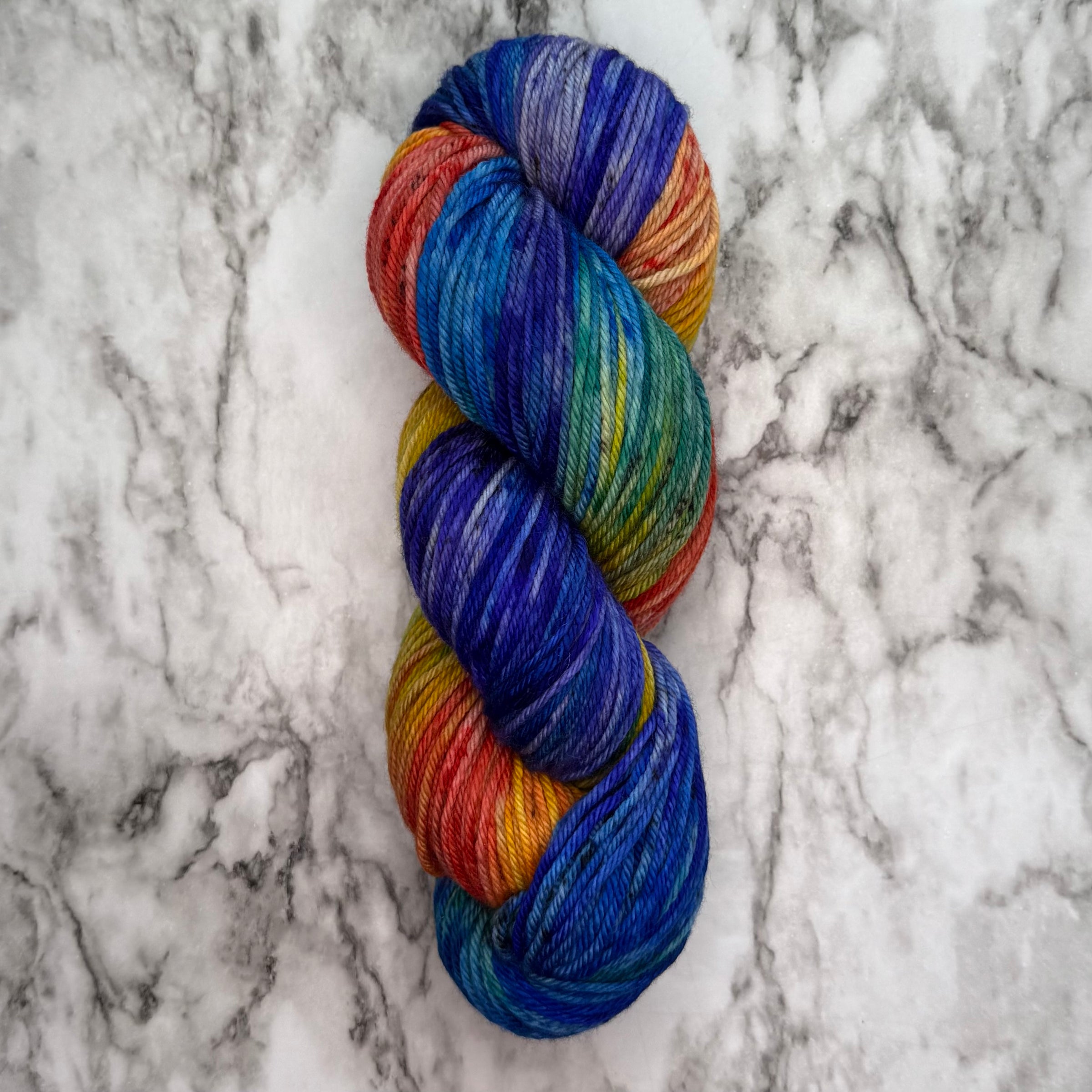 Rainbow OOAK, Aussie Extra Fine DK with Nylon