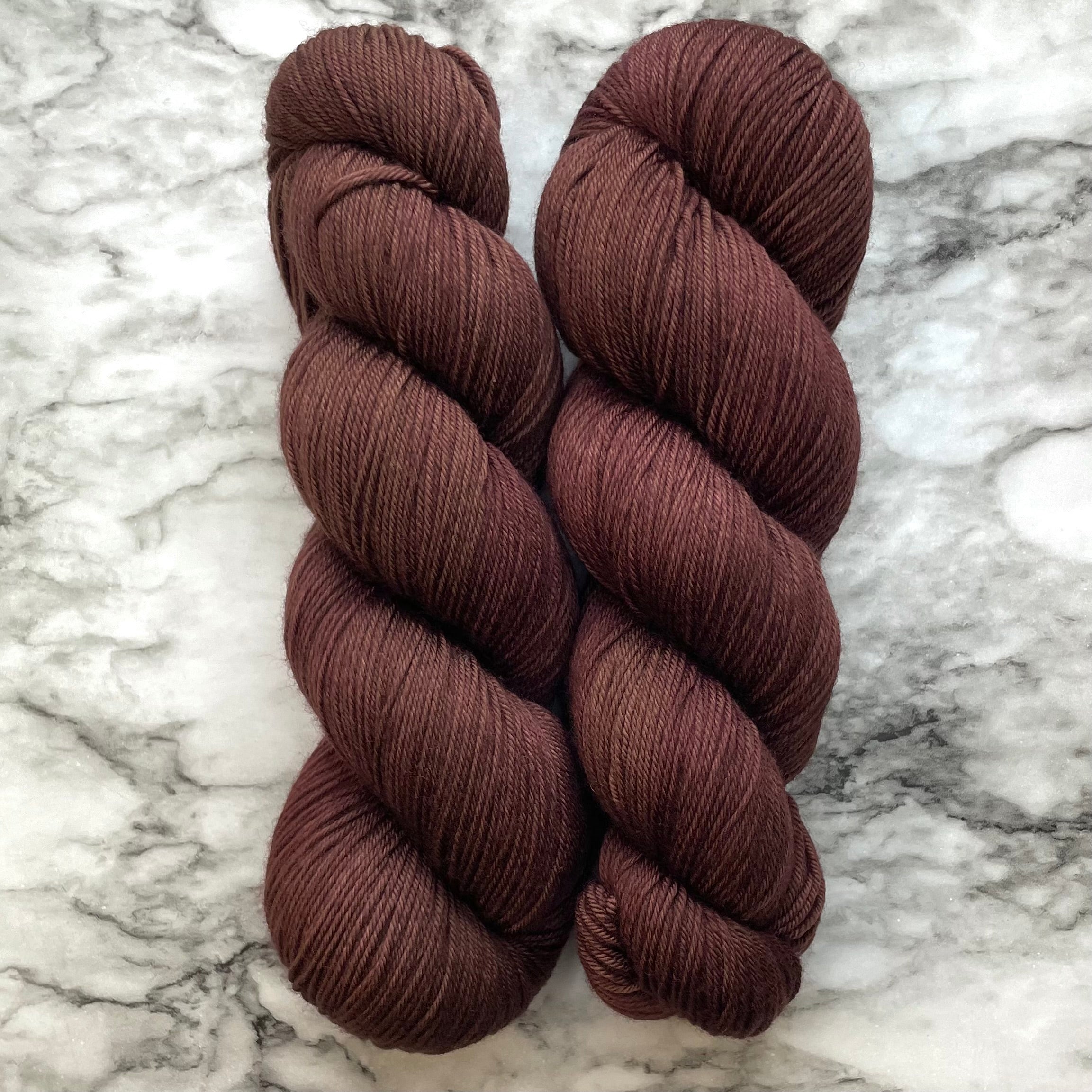 Dark Chocolate OOAK on Aussie Extra Fine Fingering