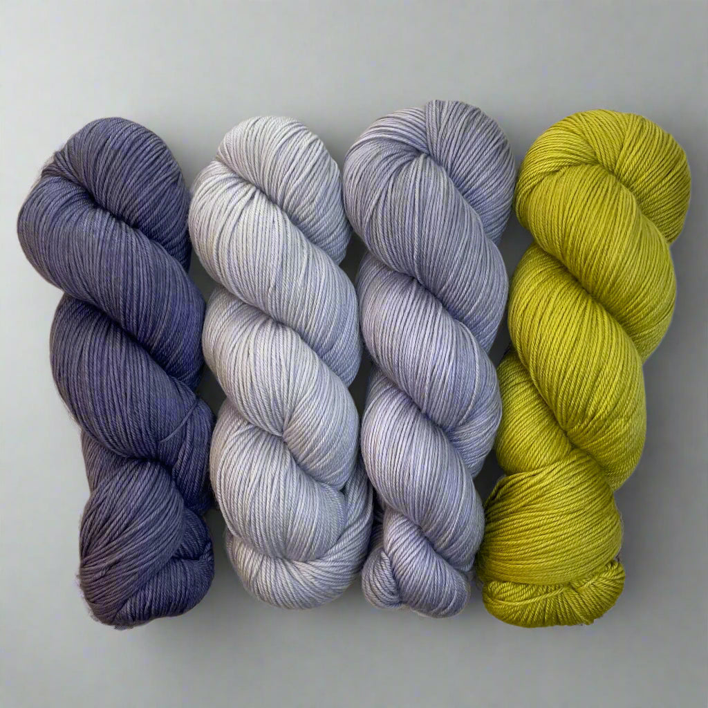 Only Yarn In the Building MKAL by Lyrical Knits "Pickwick Triplets" (CC William's Pear) on Aussie Extra Fine Fingering + 1 Killer Stitch Marker!*Pattern NOT Included*