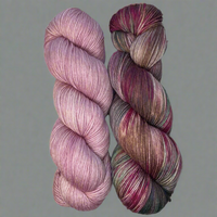 Aurora & Blushed Plum Duo, Aussie Extra Fine Fingering