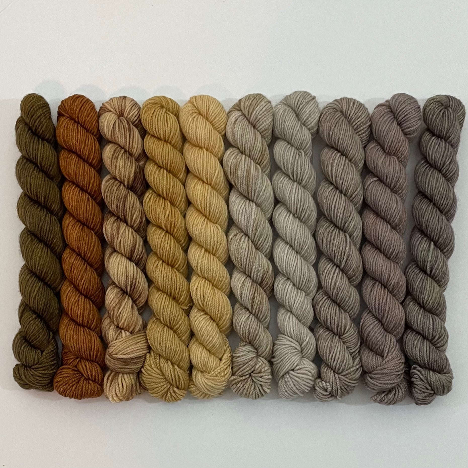 Ten Skein Mini Set 2464 + Stitch Marker, Aussie Extra Fine Sock with Nylon