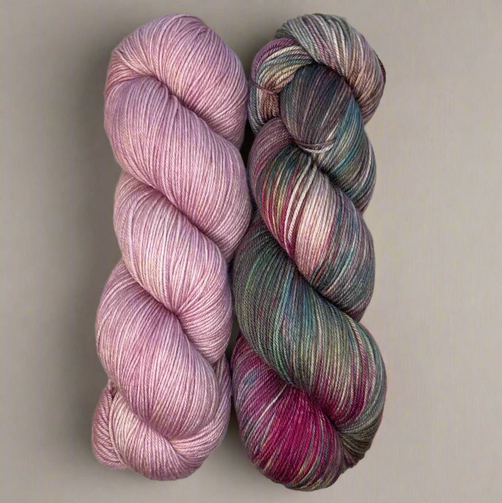 Aurora & Blushed Plum Duo, Aussie Extra Fine Fingering