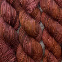 Red Maple on Aussie Extra Fine Fingering or Aussie Extra Fine Sock with Nylon
