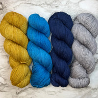 Believe: An MKAL the Lasso Way by Lyrical Knits “Richmond Til We Die” Set on Aussie Extra Fine Fingering + 1 Themed Stitch Marker *Pattern NOT Included* All preorders will ship out February 17th