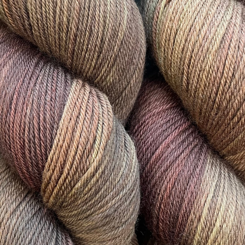 Moody Mahogany, Aussie Extra Fine Merino Fingering