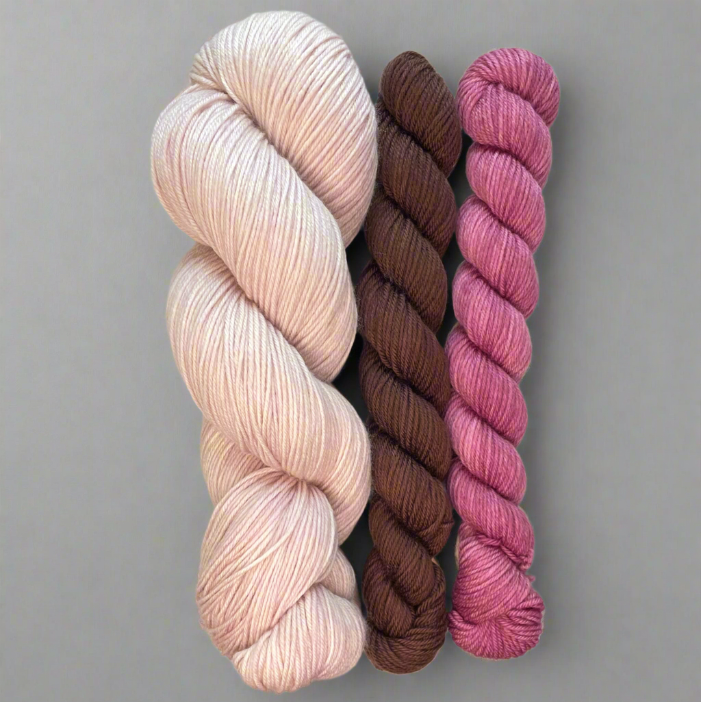 Dusty Pink Sock Set,  Aussie Extra Fine Sock with Nylon Sock Set
