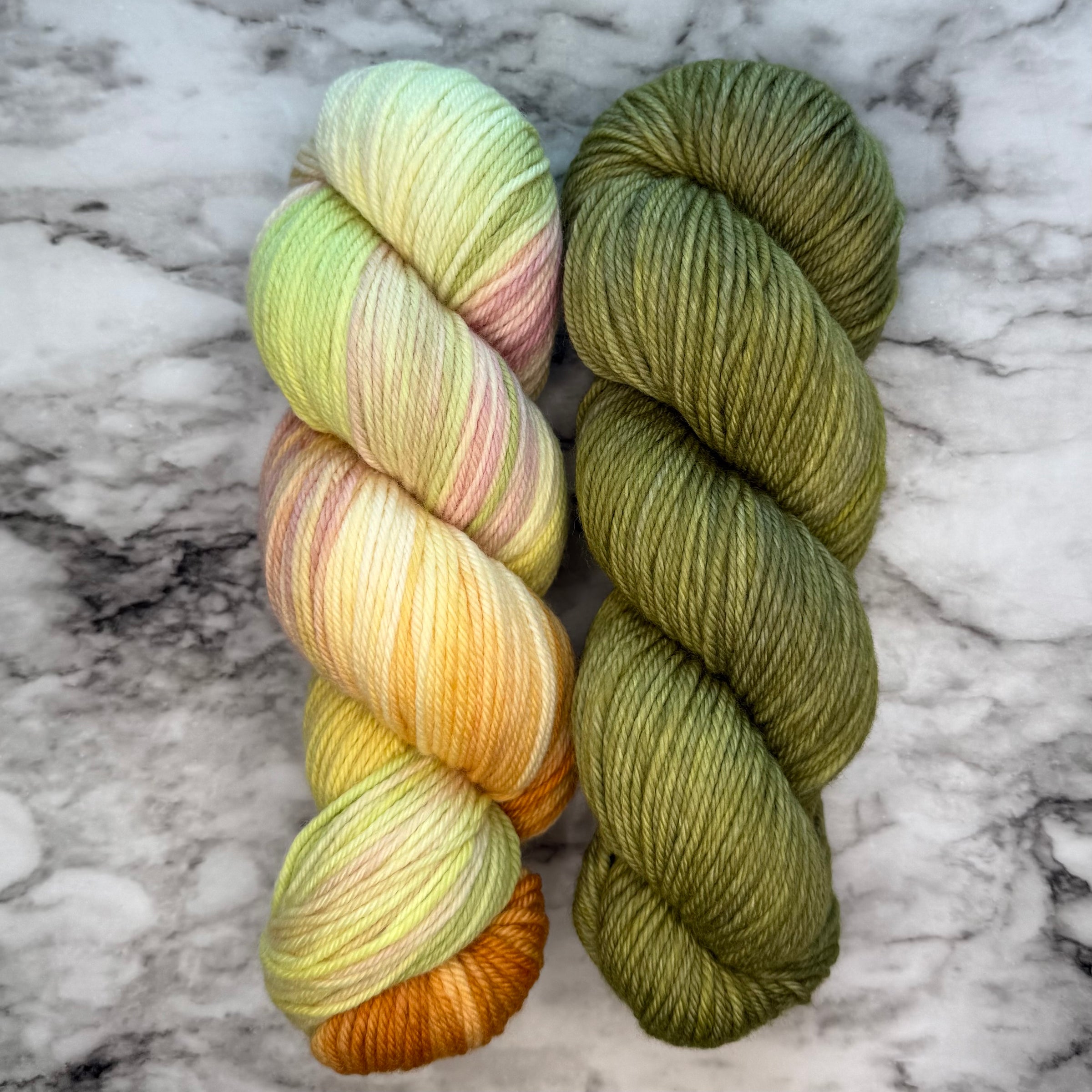 Sweet Summers & Vert Duo on Aussie Extra Fine DK with Nylon