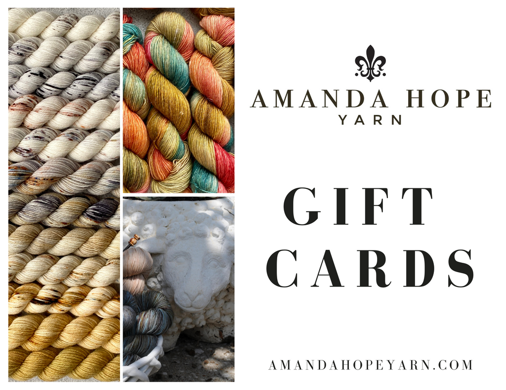 Amanda Hope Yarn - Sophisticated colors hand dyed on luxury bases