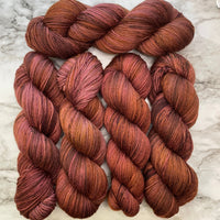 Red Maple on Aussie Extra Fine Fingering or Aussie Extra Fine Sock with Nylon