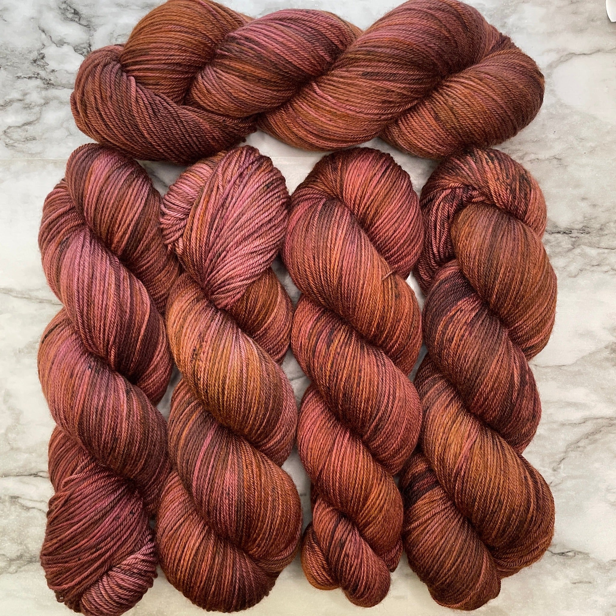Red Maple on Aussie Extra Fine Fingering or Aussie Extra Fine Sock with Nylon
