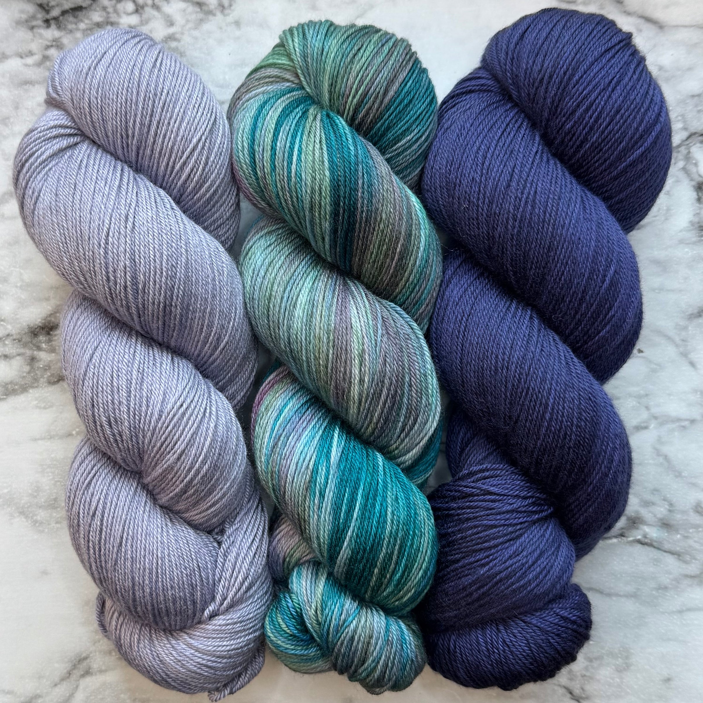 Mermaid Trio OOAK, Aussie Extra Fine Fingering