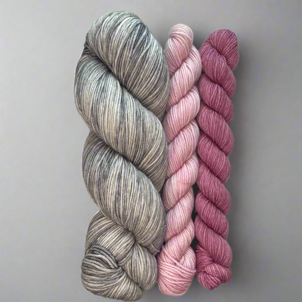 Pink Elephant Sock Set,  Aussie Extra Fine Sock with Nylon Sock Set