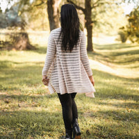 Milton Cardigan Yarn Bundle, Cashmere Pearl in Aussie Extra Fine Sport (MC) and Mohair Silk (CC), FREE US SHIPPING!