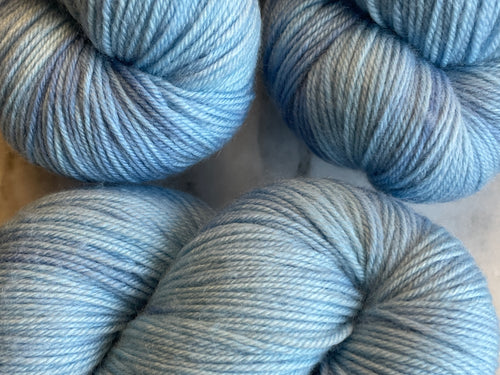 Sky Blue, Aussie Extra Fine Fingering or Aussie Extra Fine Sock with Nylon