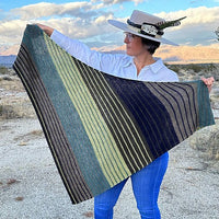 Garter Crush Shawl Kit (by Dana Fehrenbach) 5 Skein Set Dusk, Aussie Extra Fine DK with Nylon, free Pattern on Ravelry, FREE US Shipping