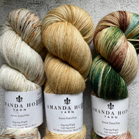 Trio Fade of Aussie Extra Fine Fingering in Papyrus, Arles & Sierra Vista