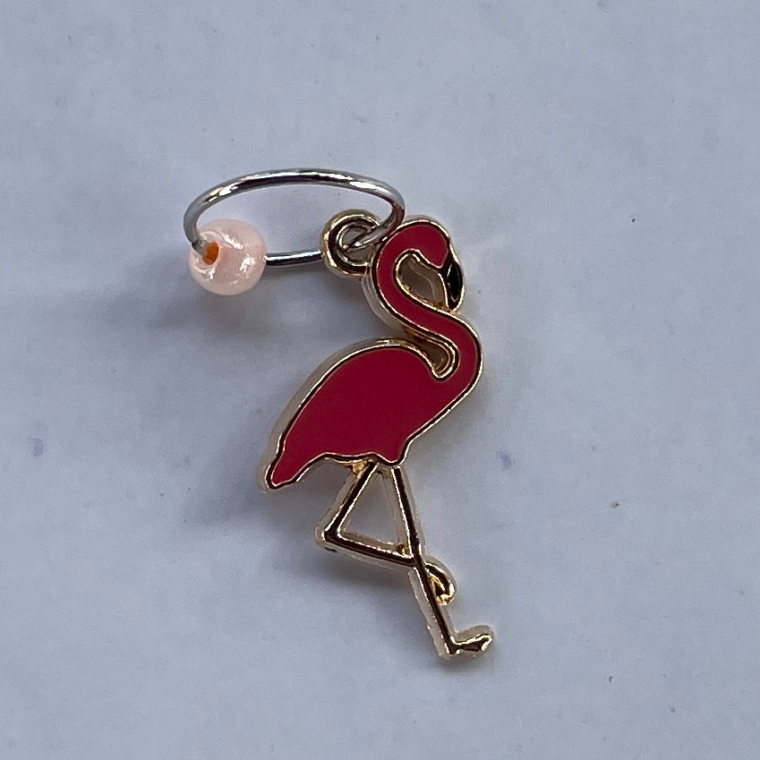 Flamingo Enamel Stitch Marker