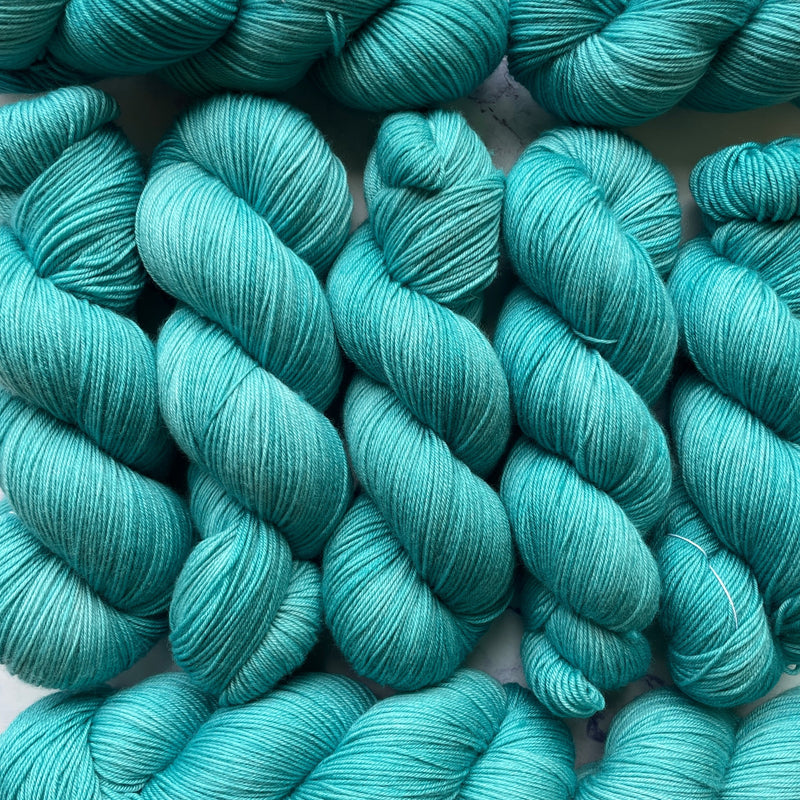 Teal Zeal, Aussie Extra Fine Fingering or Aussie Extra Fine Sock with Nylon
