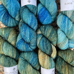 Fade Duo Kit, Deep Sea & Nocturne: Blue & Gold, Merino Linen, Two Skeins