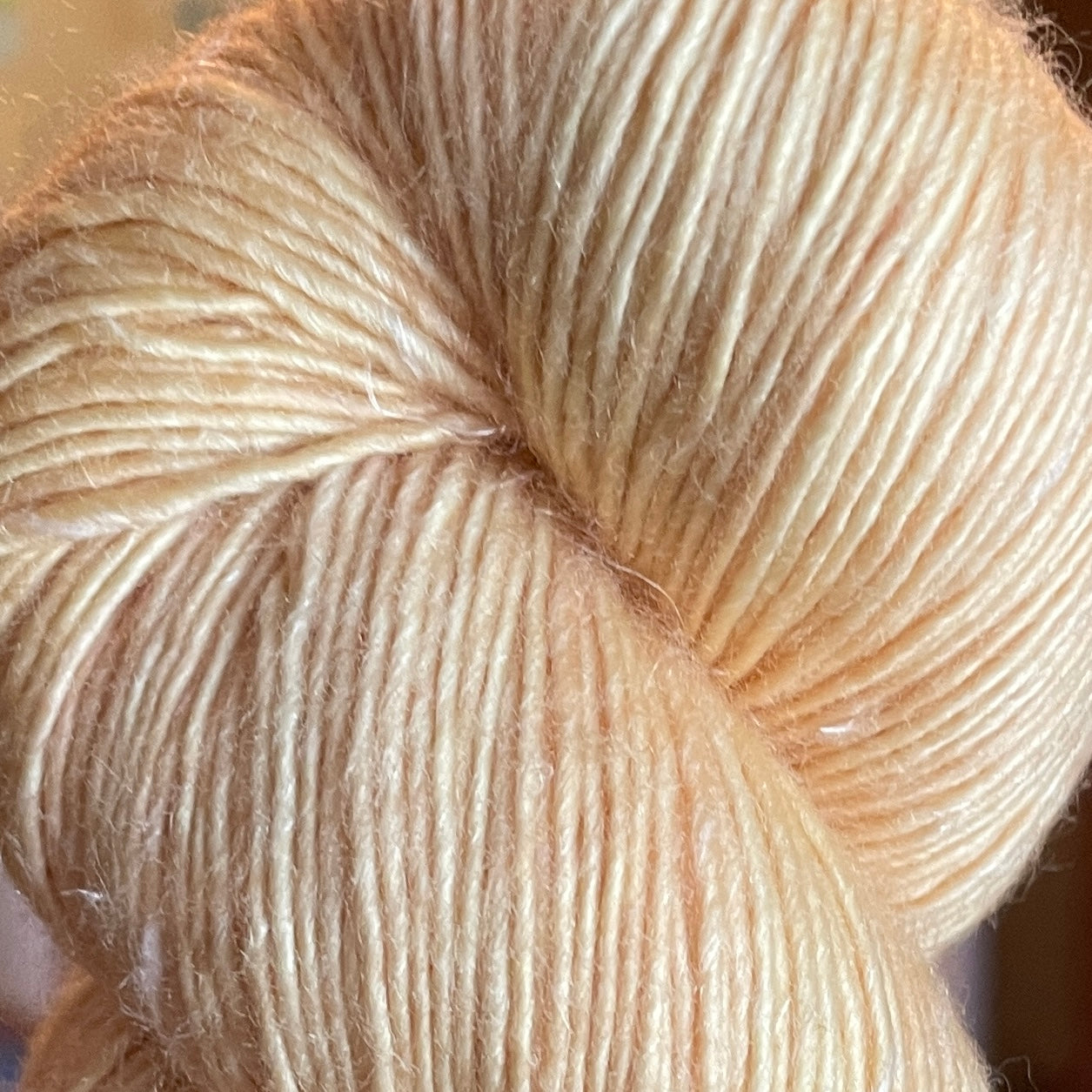 Peach Sorbet, Merino Linen Fingering Weight