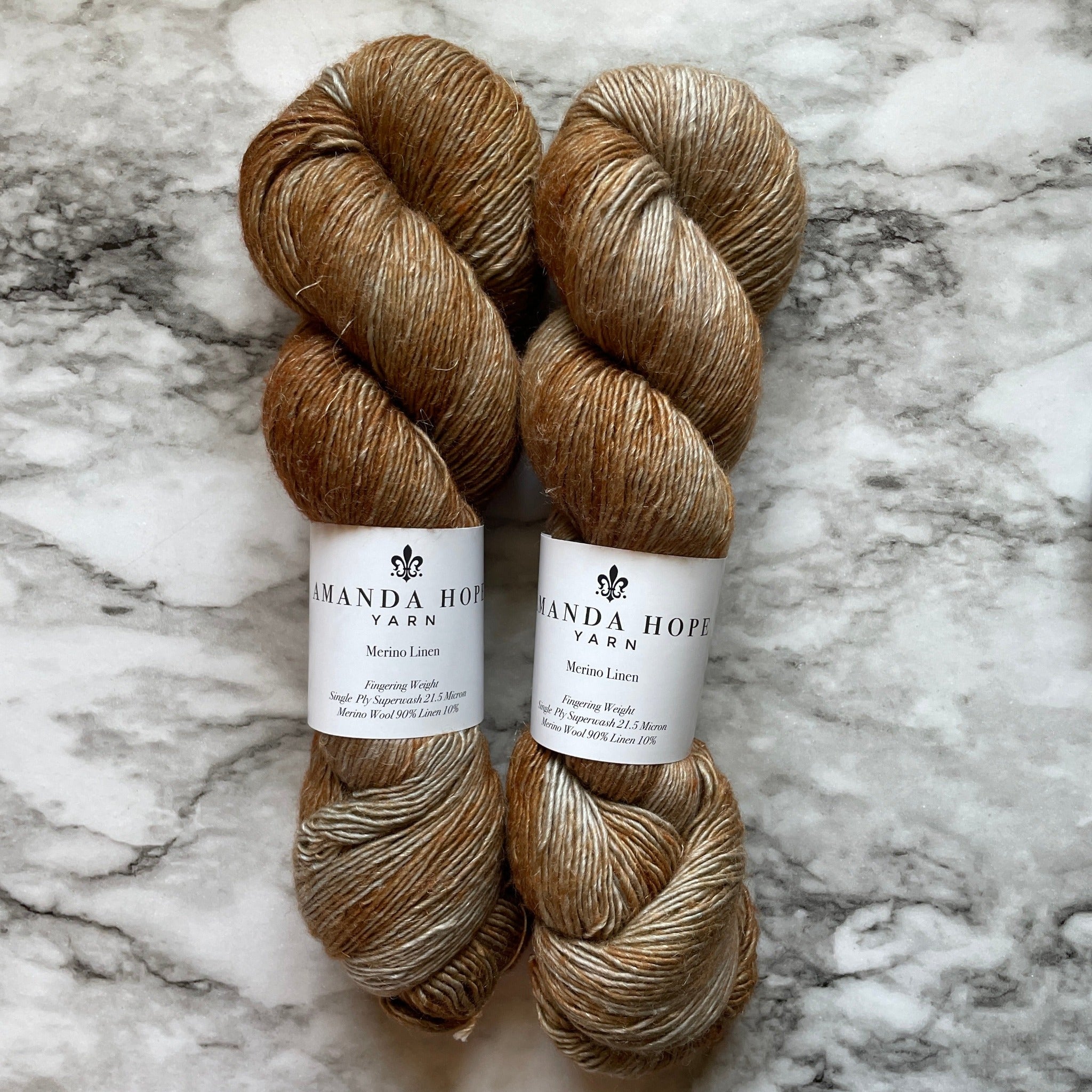 Copper, Merino Linen Fingering Weight