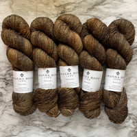 Oil Rubbed Bronze, Merino Linen Fingering Weight