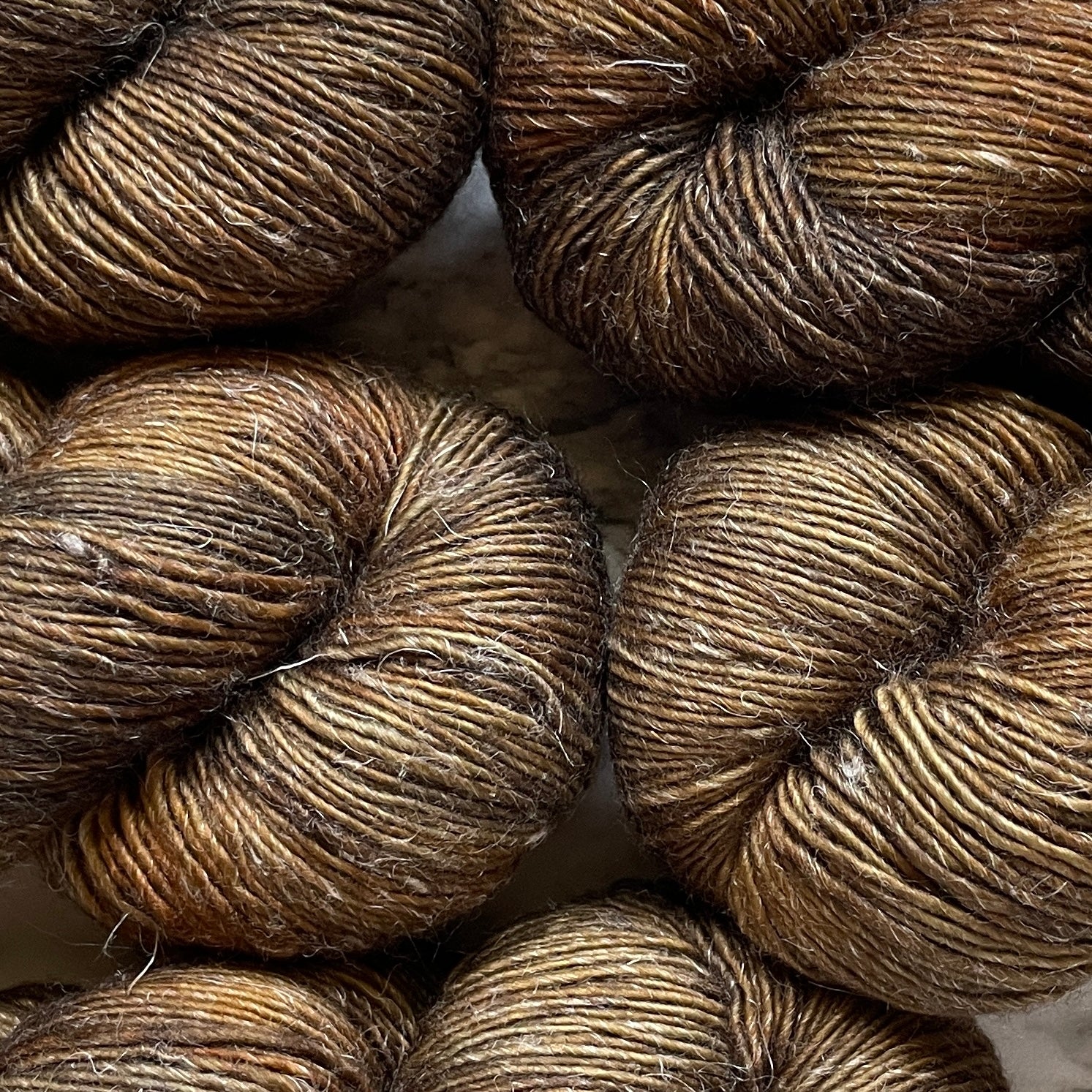 Oil Rubbed Bronze, Merino Linen Fingering Weight