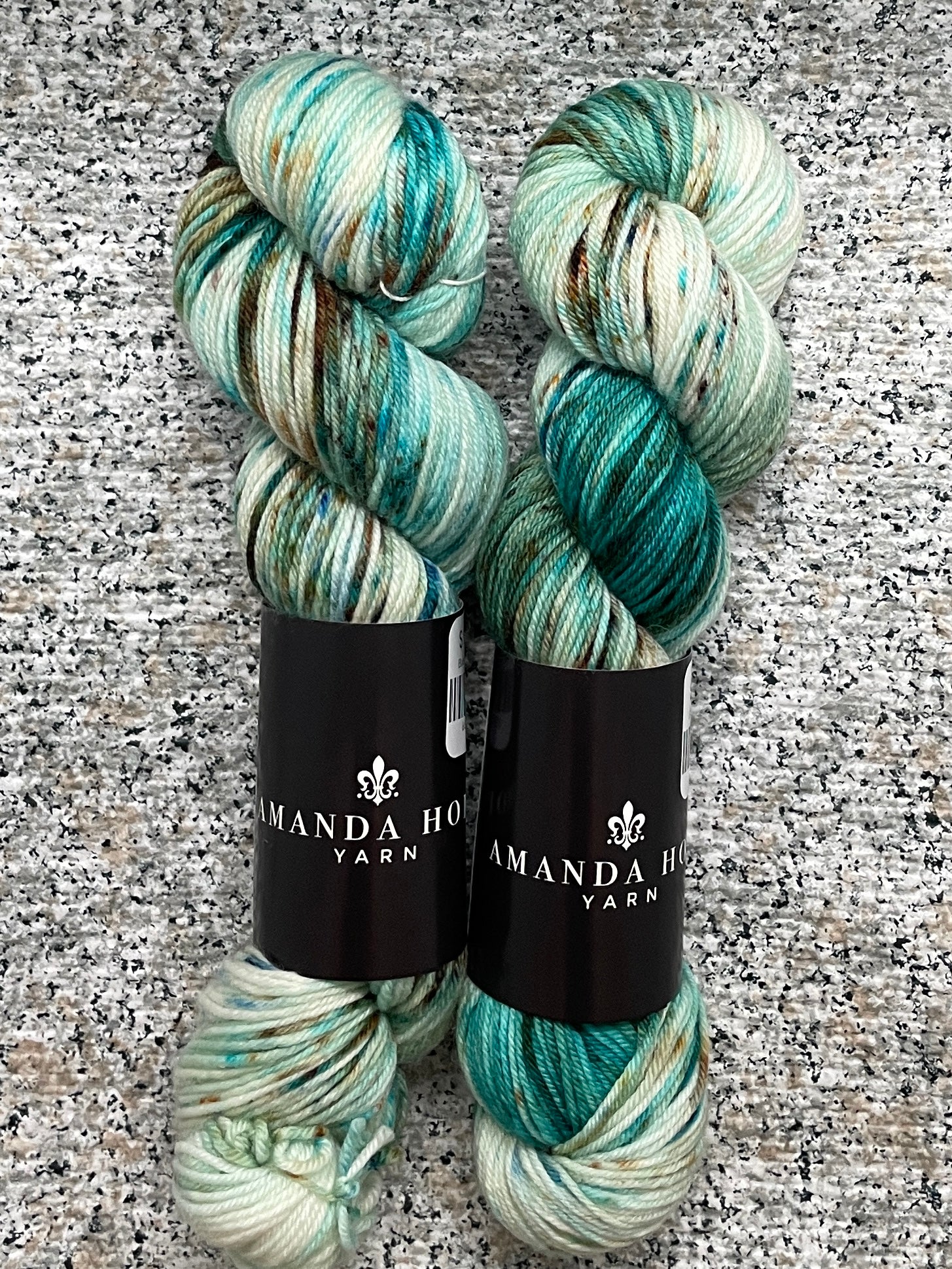 Blue Lagoon,  Aussie Extra Fine Sock with Nylon 50 (1/2 skein, 50 grams)