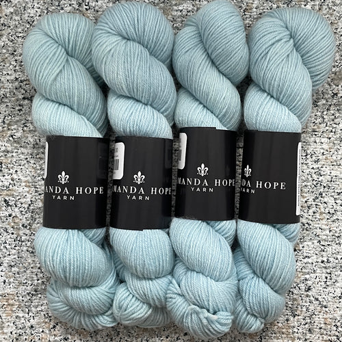 Blue Claire, Aussie Extra Fine Sock with Nylon 50 (1/2 skein, 50 grams)