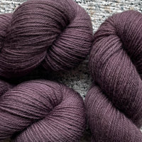 Aubergine,  Aussie Extra Fine Sock with Nylon 50 (1/2 skein, 50 grams)